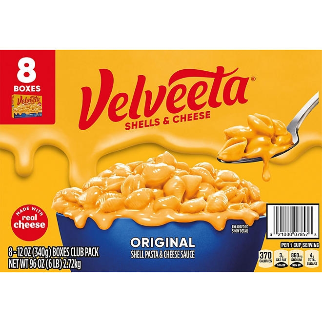 Velveeta Shells & Cheese Original, 12 oz., 8 pk. - Image 5