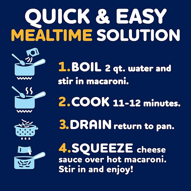 Kraft Deluxe Original Cheddar Macaroni and Cheese Dinner, 14 oz., 8 pk. - Image 5