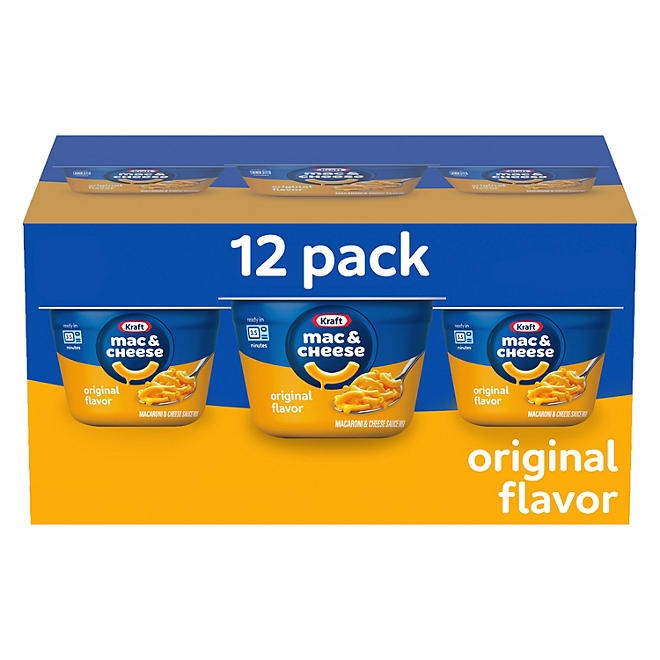 Kraft Original Macaroni and Cheese Easy Microwavable Dinner, 2.05 oz., 12 pk. - Image 2