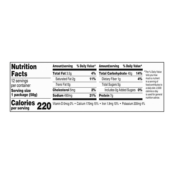 Kraft Original Macaroni and Cheese Easy Microwavable Dinner, 2.05 oz., 12 pk. - Image 3