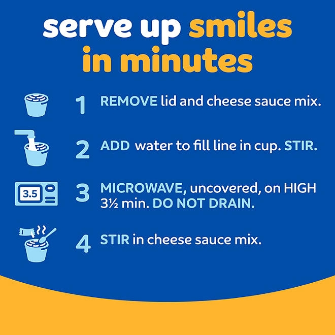 Kraft Original Macaroni and Cheese Easy Microwavable Dinner, 2.05 oz., 12 pk. - Image 5