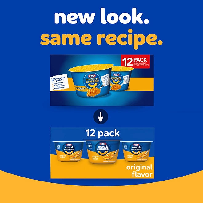 Kraft Original Macaroni and Cheese Easy Microwavable Dinner, 2.05 oz., 12 pk. - Image 6