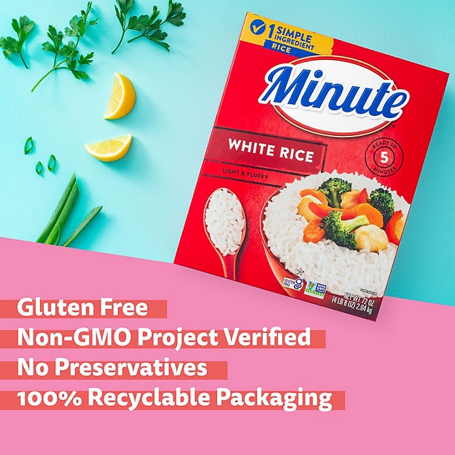 Minute Instant Light and Fluffy White Rice, 72oz. - Image 4