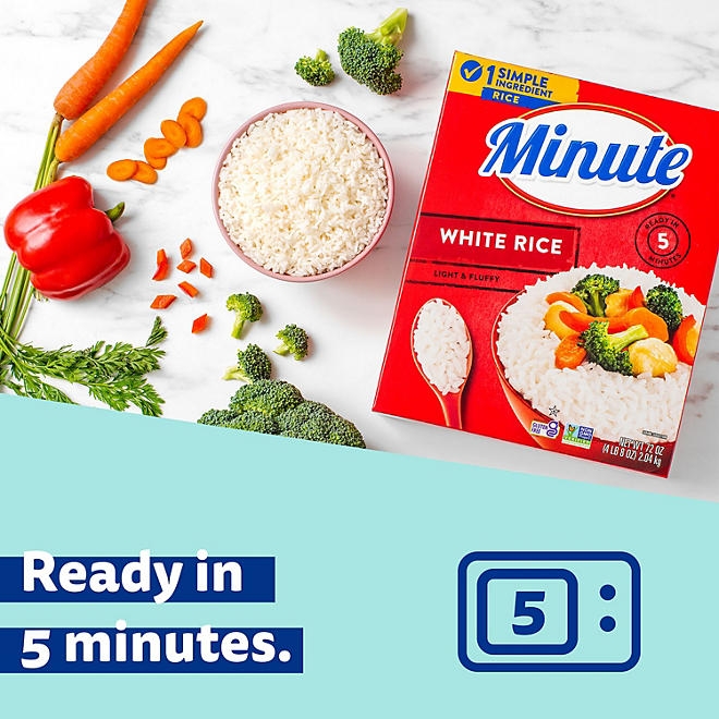 Minute Instant Light and Fluffy White Rice, 72oz. - Image 5