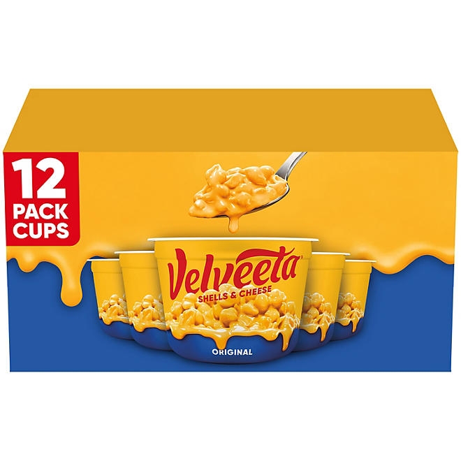Velveeta Shells and Cheese Original Microwavable Sauce Cups, 2.39 oz., 12 ct. - Image 2