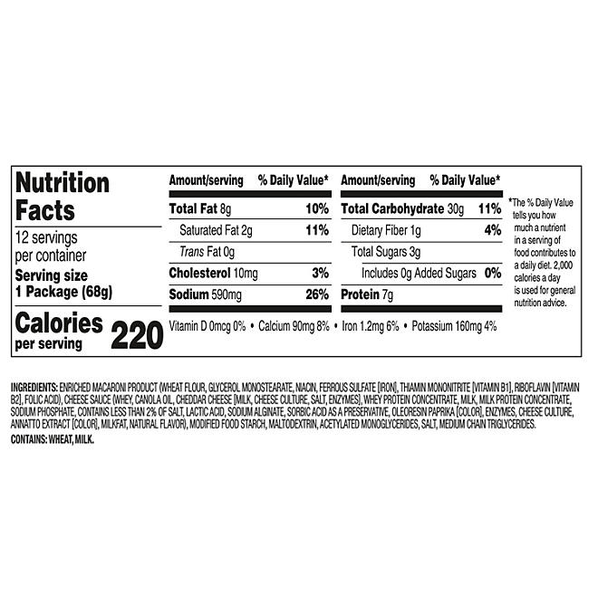 Velveeta Shells and Cheese Original Microwavable Sauce Cups, 2.39 oz., 12 ct. - Image 3