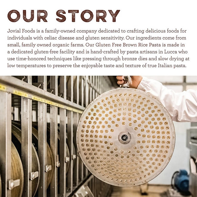 Jovial Organic Brown Rice Gluten Free Pasta, Fusilli, 24 oz. - Image 5