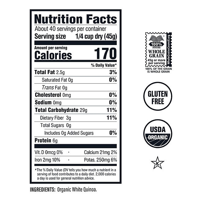Sideaway Foods Organic Quinoa, 64oz. - Image 4