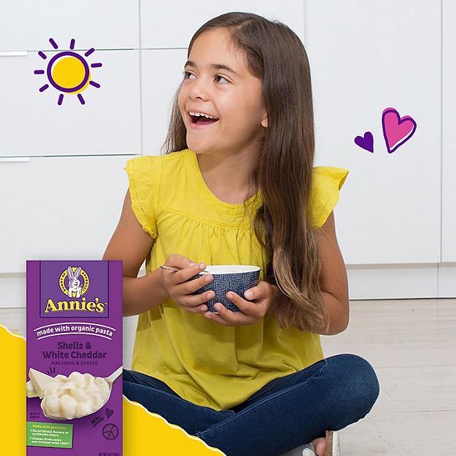 Annie's Shells and White Cheddar Mac and Cheese 6 oz.,12 pk. - Image 6