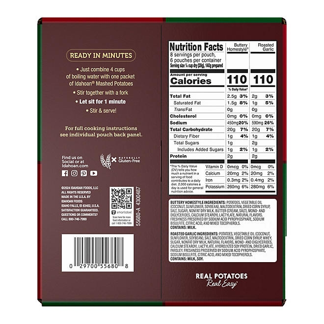 Idahoan Potato, Variety Pack, 8 oz., 6 pk. - Image 7