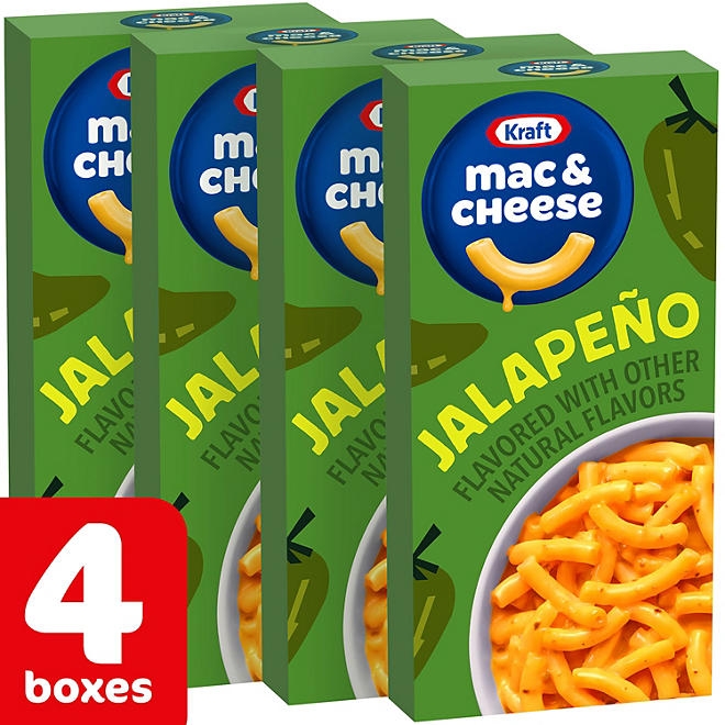 Kraft Jalapeno Flavored Macaroni & Cheese Dinner, 4 ct. - Image 2