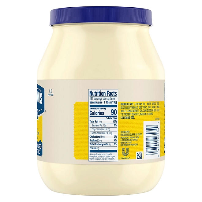 Hellmann's Real Mayonnaise, 64 oz. - Image 3