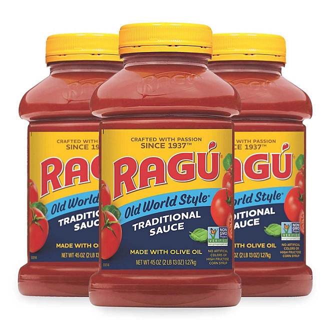 Ragu Old World Style Traditional Pasta Sauce, 45 oz., 3 pk. - Image 2