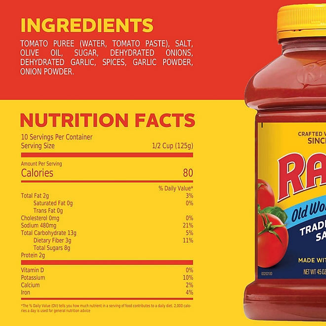 Ragu Old World Style Traditional Pasta Sauce, 45 oz., 3 pk. - Image 3