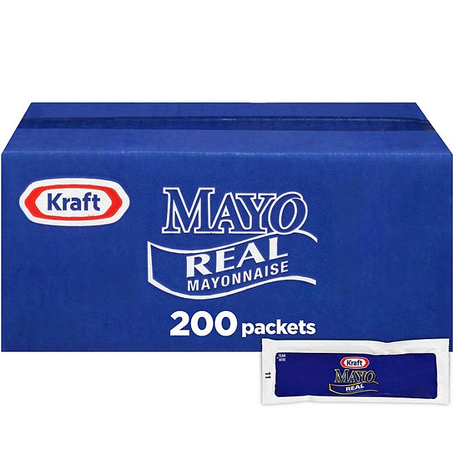 Kraft Real Mayo Mayonnaise Single Serve Packets, 200 ct. - Image 2