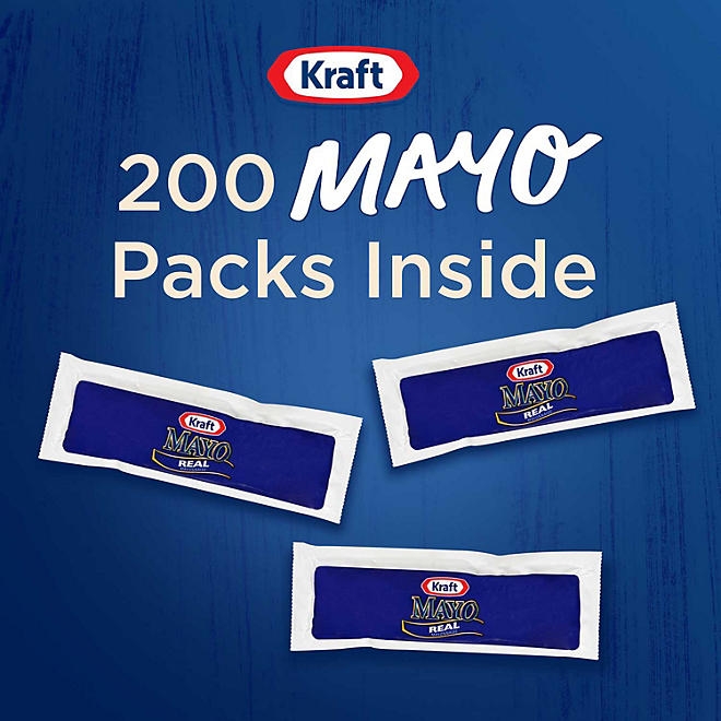 Kraft Real Mayo Mayonnaise Single Serve Packets, 200 ct. - Image 4