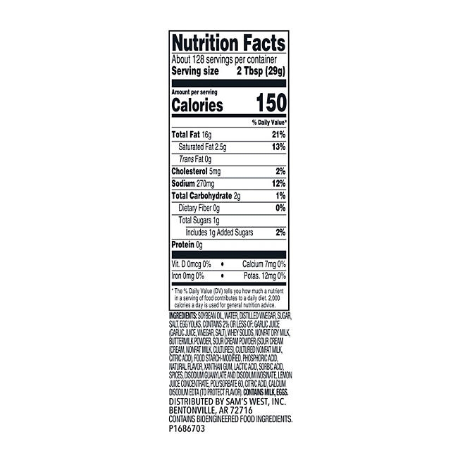 Member's Mark Ranch Dressing, 1 gal. - Image 5