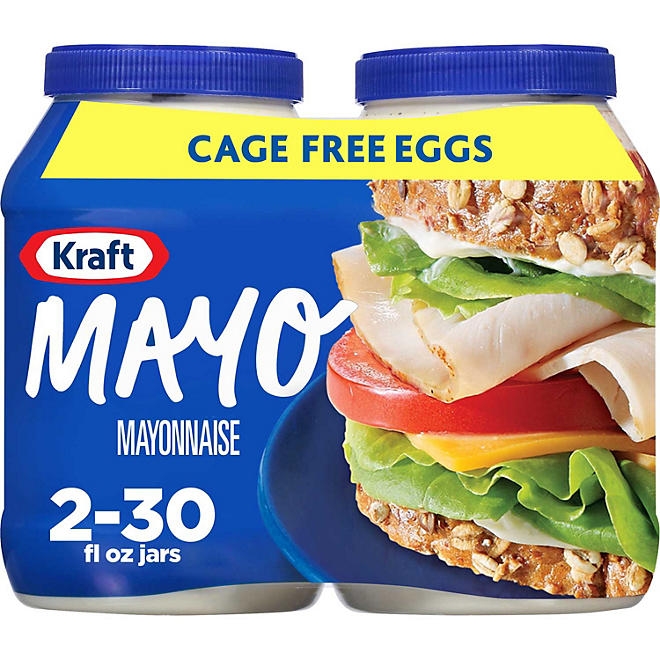 Kraft Real Mayo Mayonnaise, 30 fl. oz. jars, 2 pk. - Image 2