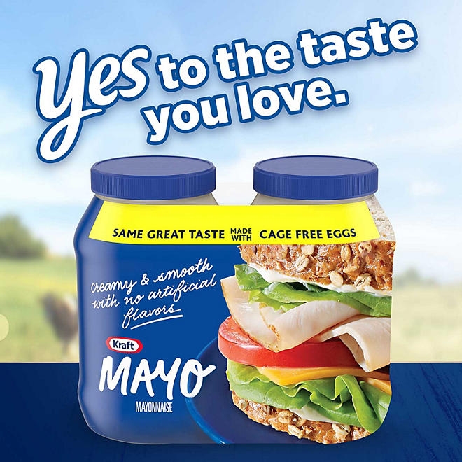 Kraft Real Mayo Mayonnaise, 30 fl. oz. jars, 2 pk. - Image 6