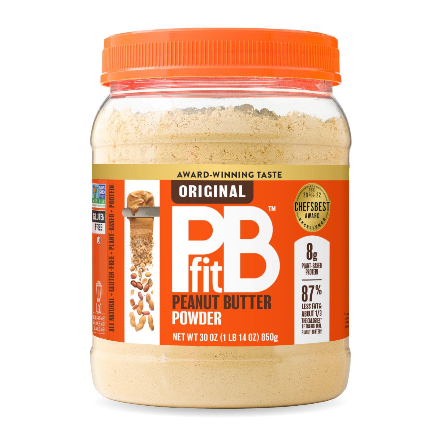 PBfit Classic Peanut Butter 8g Powdered Peanut Butter Spread, 1.87 lbs.