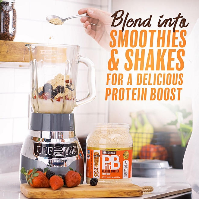 PBfit Classic Peanut Butter 8g Powdered Peanut Butter Spread, 1.87 lbs. - Image 6