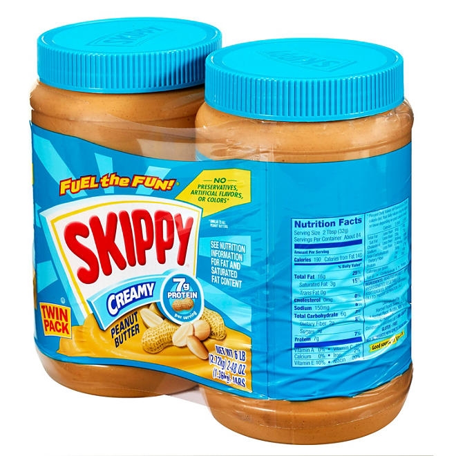 Skippy Creamy Peanut Butter Spread, 48 oz., 2 pk. - Image 6