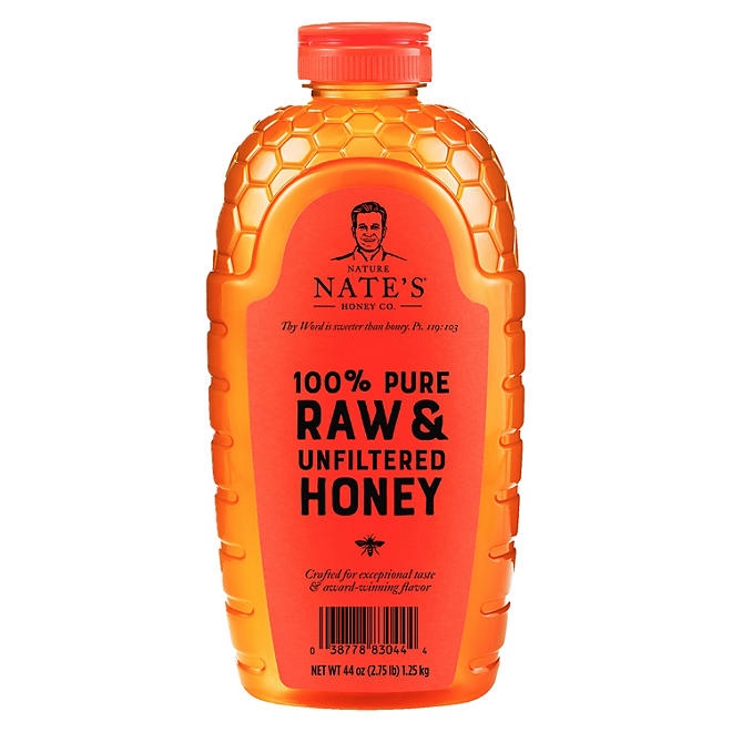 Nature Nate's 100% Pure Raw and Unfiltered Honey, 44 oz. - Image 2