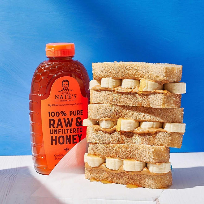 Nature Nate's 100% Pure Raw and Unfiltered Honey, 44 oz. - Image 4