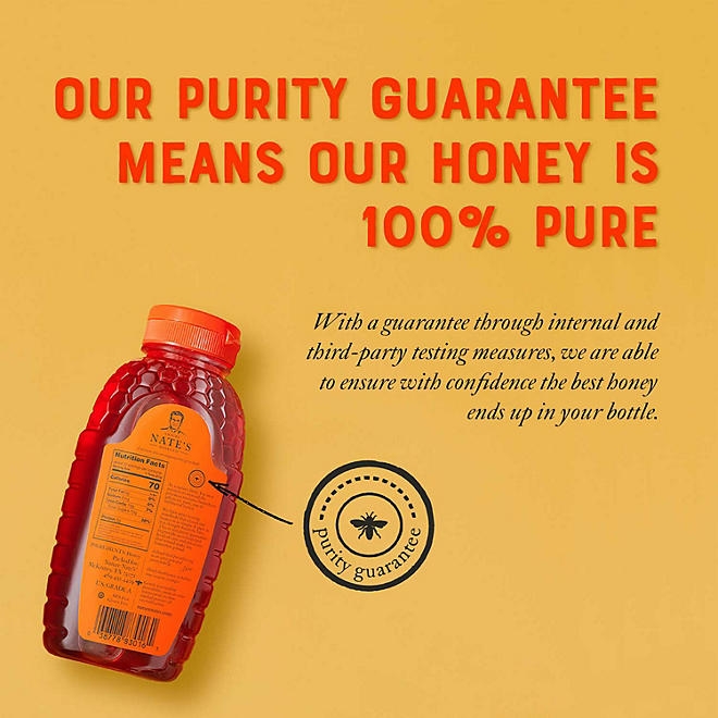 Nature Nate's 100% Pure Raw and Unfiltered Honey, 44 oz. - Image 7