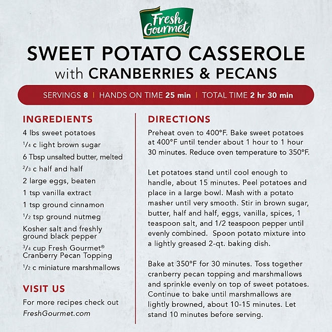 Fresh Gourmet Topping, Cranberry & Pecan, 20 oz. - Image 6