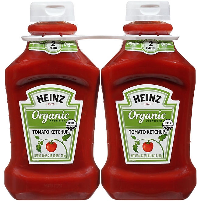 Heinz Organic Certified Tomato Ketchup, 44 oz., 2 pk. - Image 2