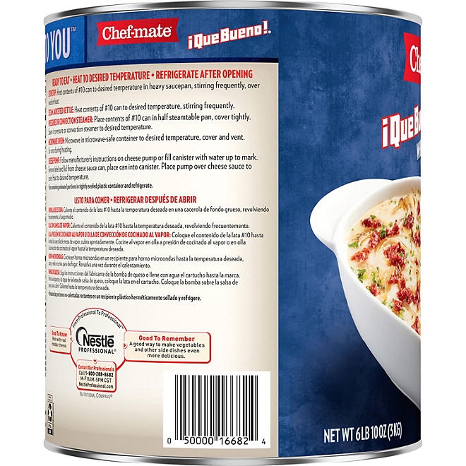 Chef-mate Que Bueno White Queso Cheese Sauce, 106 oz. - Image 5