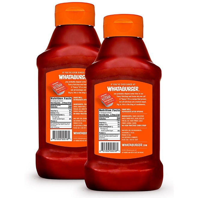Whataburger Fancy Ketchup, 40 oz., 2 pk. - Image 3