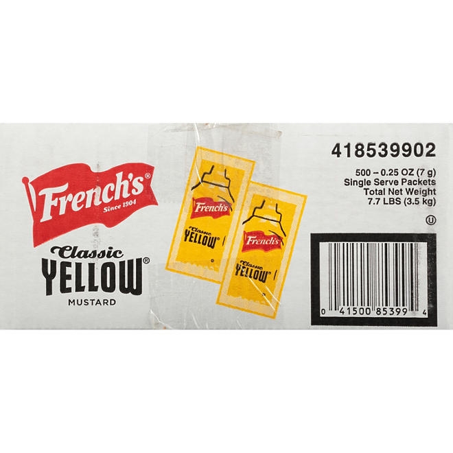 French's Mustard Single-Serve Packets, 5.5 g., 500 ct. - Image 6
