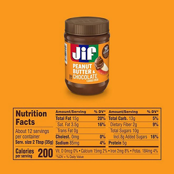 JIF Peanut Butter Chocolate Jar, 41.5 oz. - Image 3