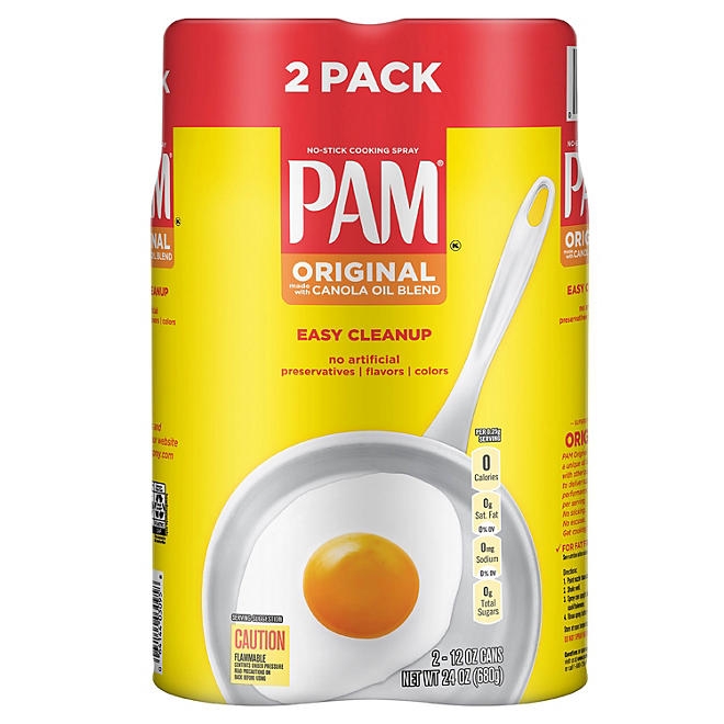 PAM Original Cooking Spray, 12 oz., 2 pk. - Image 2