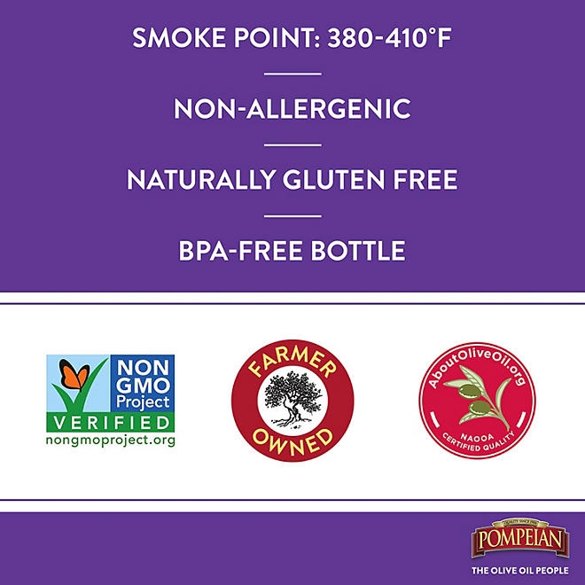 Pompeian Smooth Extra Virgin Olive Oil, 68 fl. oz. - Image 5