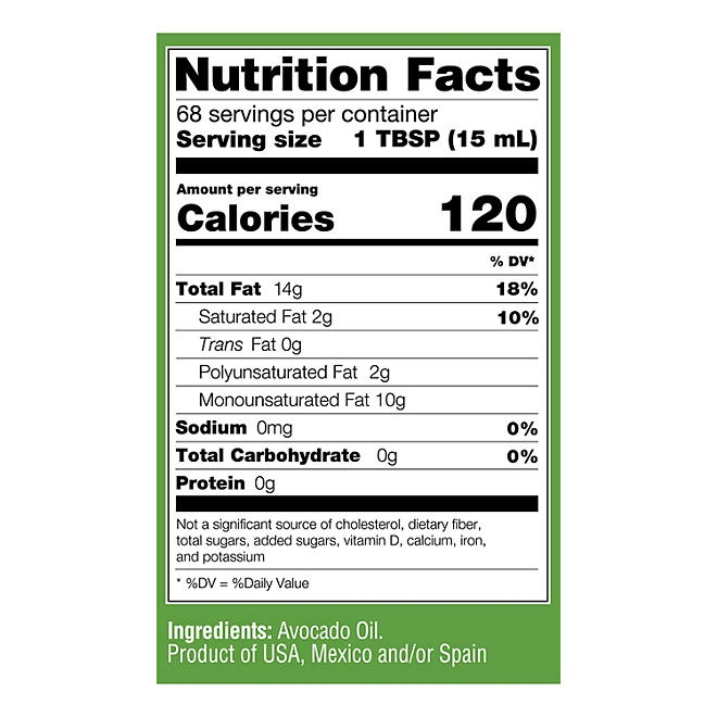 Olivari 100% Pure Avocado Oil PET Bottle, 34 fl. oz. - Image 4