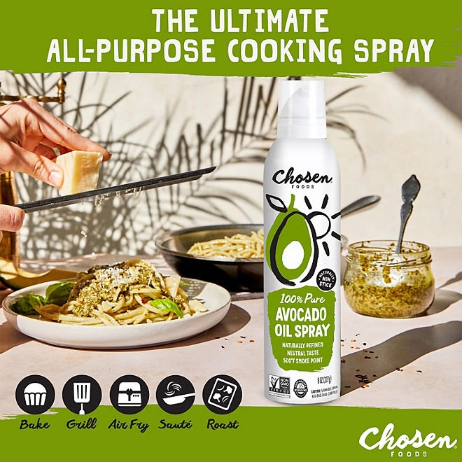 Chosen Foods Avocado Oil Cooking Spray 8 oz., 2 pk. - Image 5
