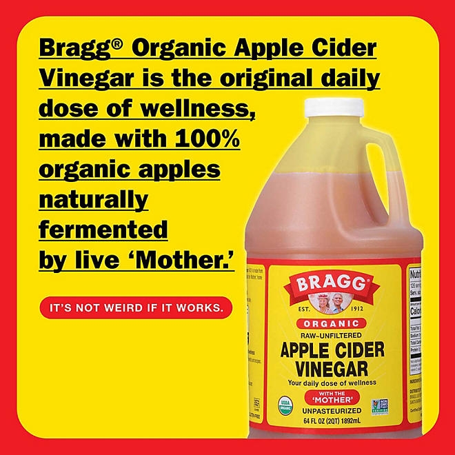 Bragg Organic Apple Cider Vinegar, 64 oz. - Image 5