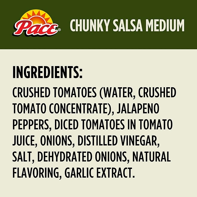 Pace Chunky Salsa, Medium, 38 oz., 2 ct. - Image 4