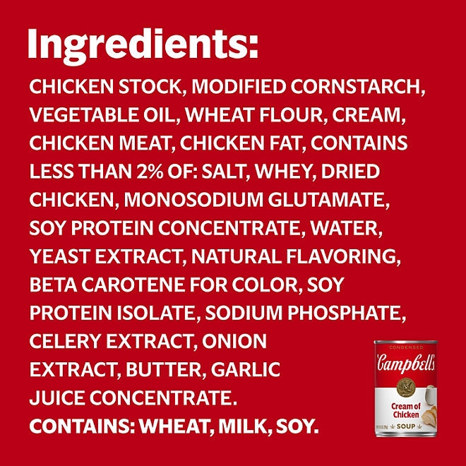 Campbell's Condensed Cream of Chicken Soup 10.5 oz., 8 pk. - Image 3