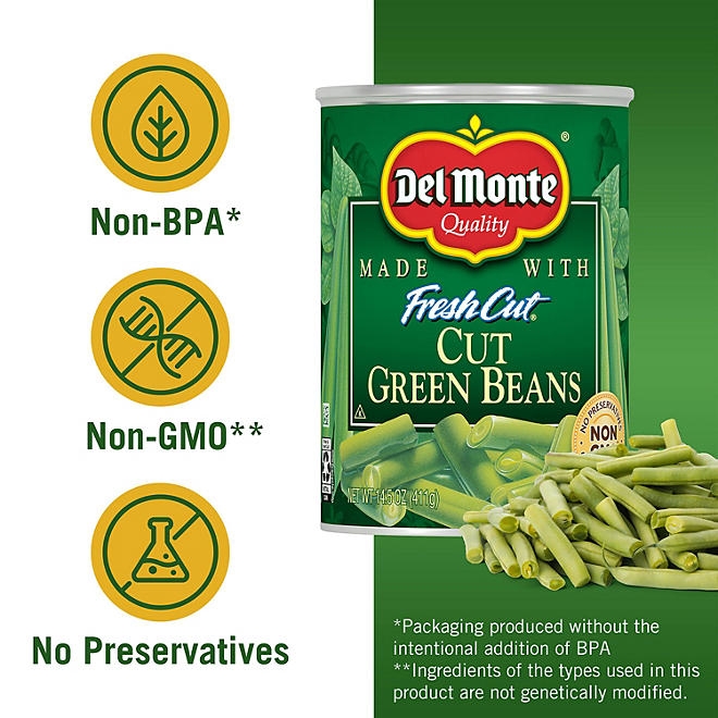 Del Monte Cut Green Beans, 14.5 oz., 8 pk. - Image 3