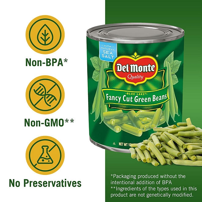 Del Monte Fancy Cut Green Beans, 101 oz. - Image 4