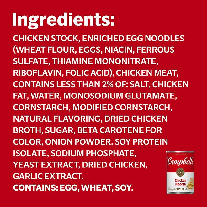 Campbell's Condensed Chicken Noodle Soup 10.75 oz., 12 ct. - Image 4