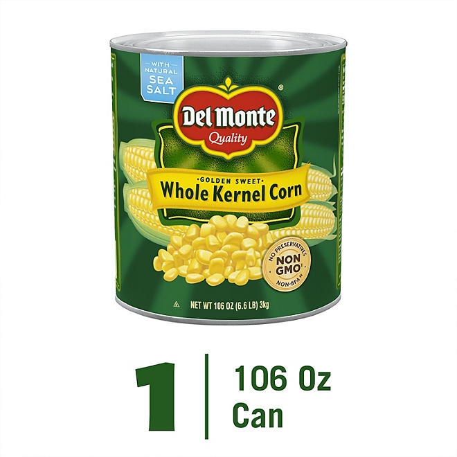 Del Monte Whole Kernel Corn, 106 oz. - Image 3