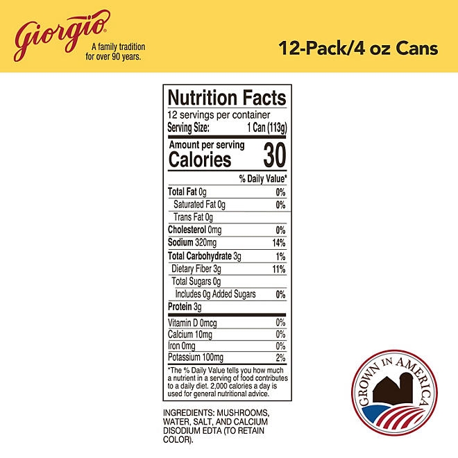 Giorgio Mushroom Pieces and Stems, 4 oz., 12 ct. - Image 3