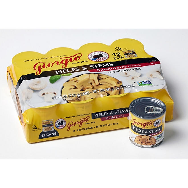 Giorgio Mushroom Pieces and Stems, 4 oz., 12 ct. - Image 4