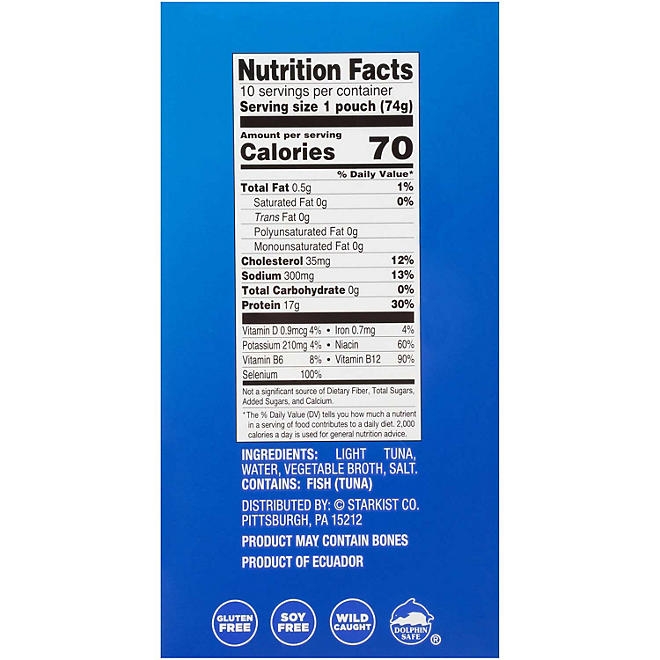 StarKist Chunk Light Tuna in Water, 2.6 oz., 10 pk. - Image 3
