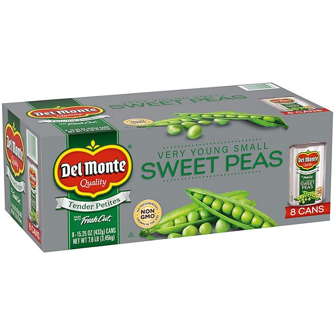 Del Monte Harvest Selects Very Young Small Sweet Peas , 15.25 oz., 8 pk. - Image 2